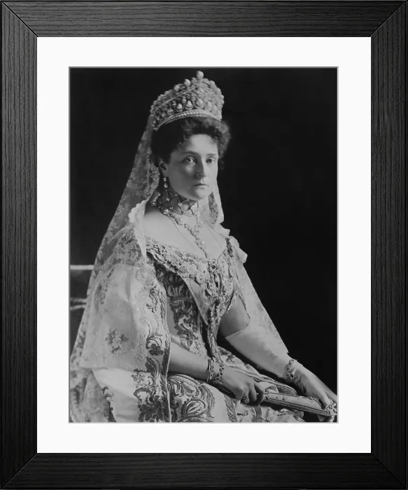 Framed Print : Czarina Alexandra Feodorovna, Alix of Hesse, the Empress Consort of Russia, 1908. Photograph by Frederick Boasson and Fritz Eggler (BSLOC_2017_2_7) Framed Print : Czarina Alexandra Feodorovna, Alix of Hesse, the Empress Consort of Russia, 1908. Photograph by Frederick Boasson and Fritz Eggler (BSLOC_2017_2_7)