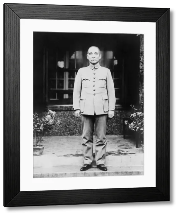 Framed Print : Sun Yat-sen, leader of the Canton Government, c. 1920