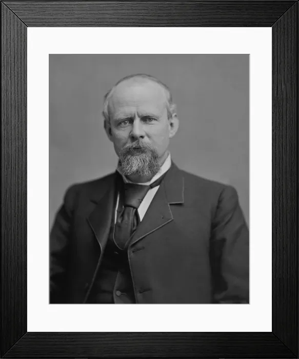 Framed Print : Adlai E. Stevenson, 1875-77, when he was a U.S. Congressman from Illinoiss 13th district. He would later serve as Grover Clevelands Vice President from 1893-97