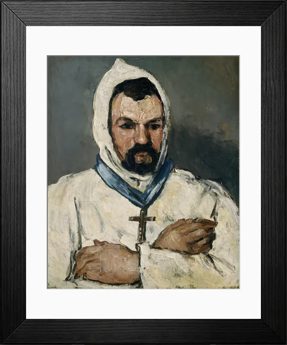 Framed Print : Artists Uncle, as a Monk, by Paul Cezanne, 1866, French Post-Impressionist oil painting Framed Print : Artists Uncle, as a Monk, by Paul Cezanne, 1866, French Post-Impressionist oil painting