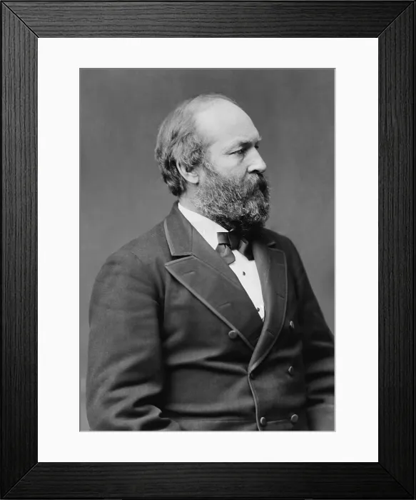 Framed Print : President James Garfield, 1881, the 20th US President. Garfield nominated several African Americans to government positions including Frederick Douglass, Robert Elliot, John M Framed Print : President James Garfield, 1881, the 20th US President. Garfield nominated several African Americans to government positions including Frederick Douglass, Robert Elliot, John M