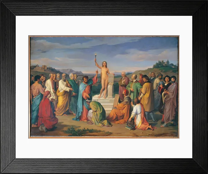 Framed Print : The Triumph of Truth, by Luigi Mussini, 1848, 19th Century, oil on canvas, cm 143, 5 x 213 - Italy, Lombardy, Milan, Brera Academy of Fine Art Collections. All Framed Print : The Triumph of Truth, by Luigi Mussini, 1848, 19th Century, oil on canvas, cm 143, 5 x 213 - Italy, Lombardy, Milan, Brera Academy of Fine Art Collections. All