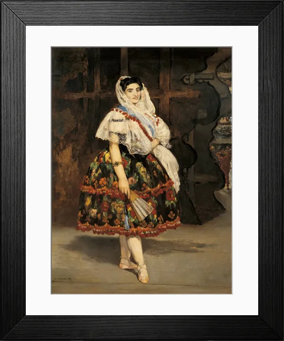 Framed Print : Lola from Valencia, by Edouard Manet, 1862, 19th Century, oil on canvas - France, Paris, Muse d'Orsay. Whole artwork view
