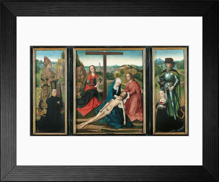Framed Print : Triptych with Lamentation, by Master of the Legend of St Lucy, Unknown, - Spain, Comunidad de Madrid, Thyssen-Bornemisza Collection. All Framed Print : Triptych with Lamentation, by Master of the Legend of St Lucy, Unknown, - Spain, Comunidad de Madrid, Thyssen-Bornemisza Collection. All