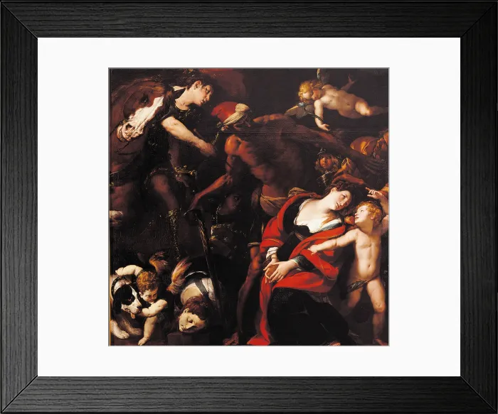 Framed Print : Martyrdom of Sts Seconda and Rufina (painting by three hands), by Giulio Cesare Procaccini, Pier Francesco Mazzucchelli known as Morazzone, Giovan Battista Crespi known as Cerano
