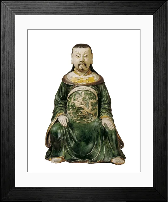 Framed Print : God of the North. Chinese art. Ming period. China  /  Porcelain. FRANCE. Paris. Guimet Museum. - Iberfoto / Everett Collection (580331)**US SALES ONLY**