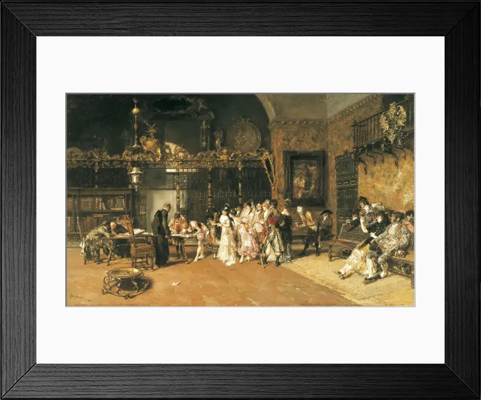 Framed Print : FORTUNY I MARSAL, Mariano (1838-1874). The Vicarage (La vicaria). 1870