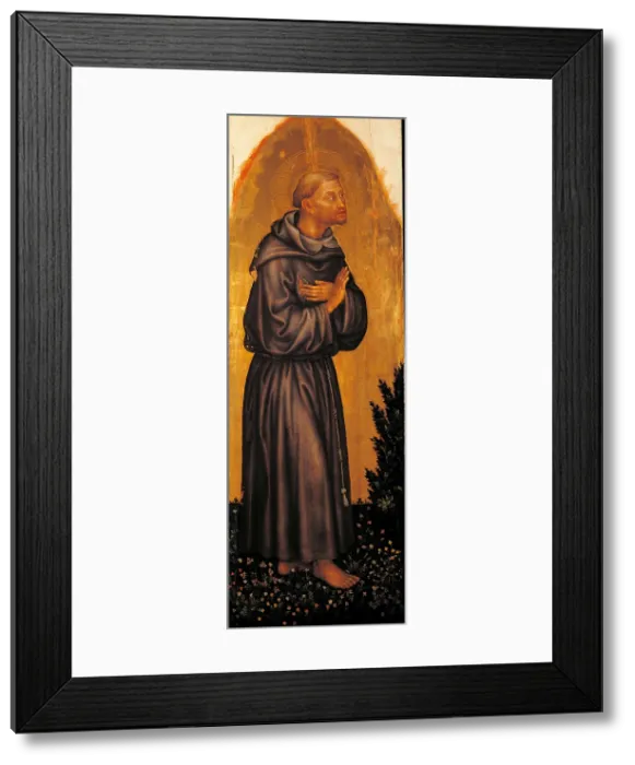 Framed Print : Valle Romita Polyptych, by Gentile di Niccol known as Gentile da Fabriano, 1405 - 1410 about, 15th Century, tempera and gold on wood, cm 157, 2 x 79, 5 central panel 117, 5 x 40