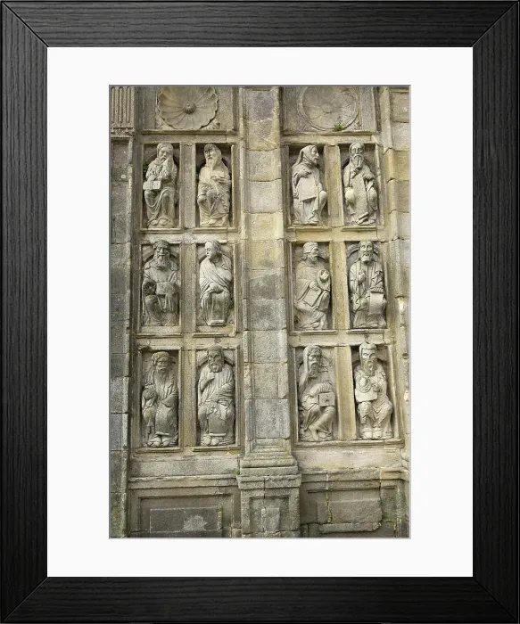 Framed Print : SPAIN. Santiago de Compostela. Cathedral of Santiago de Compostela. Detail of the Holy Door or Door of Forgiveness