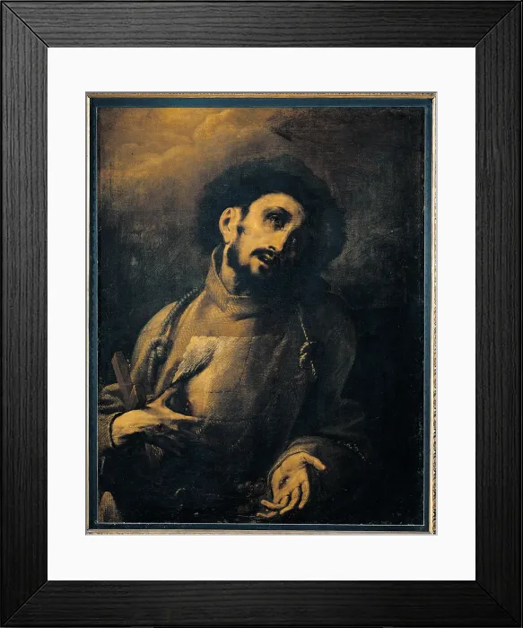 Framed Print : St Francis in Ecstasy (St Francis Receiving the Stigmata), by Giovan Battista Crespi known as Cerano, 17th Century, oil on canvas, cm 93, 5 x 74 - Italy, Lombardy, Milan Framed Print : St Francis in Ecstasy (St Francis Receiving the Stigmata), by Giovan Battista Crespi known as Cerano, 17th Century, oil on canvas, cm 93, 5 x 74 - Italy, Lombardy, Milan