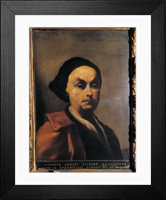Framed Print : Self portrait, by Giuseppe Maria Crespi know as Spagnuolo (or Spagnolo), 1725 - 1730, 18th Century, oil on canvas, cm 42 x 30 - Italy, Lombardy, Milan, Brera Art Gallery. All Framed Print : Self portrait, by Giuseppe Maria Crespi know as Spagnuolo (or Spagnolo), 1725 - 1730, 18th Century, oil on canvas, cm 42 x 30 - Italy, Lombardy, Milan, Brera Art Gallery. All