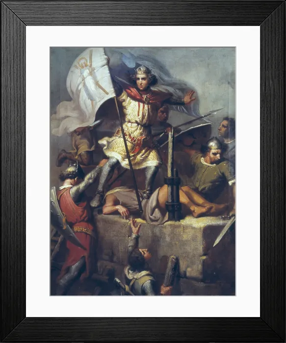 Framed Print : FORTUNY I MARSAL, Mariano (1838-1874). Count Berenguer III Raising the Standard of Barcelona on the Tower of Foix Castle. 1857 Framed Print : FORTUNY I MARSAL, Mariano (1838-1874). Count Berenguer III Raising the Standard of Barcelona on the Tower of Foix Castle. 1857