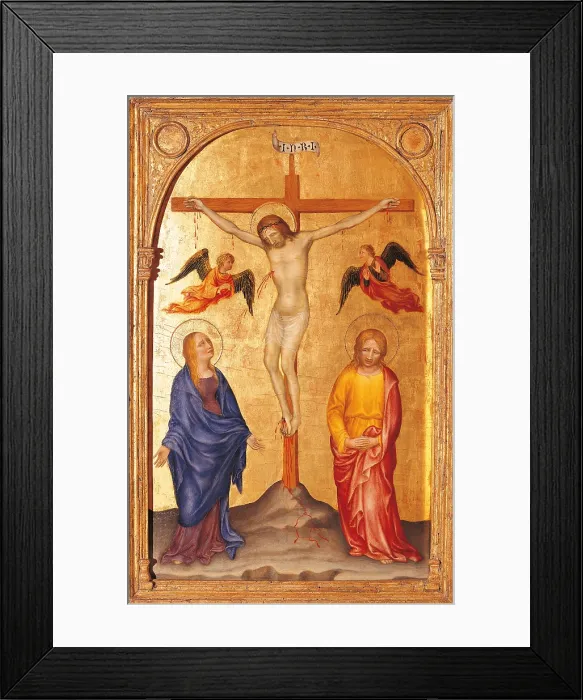 Framed Print : Crucifixion, by Gentile di Niccol known as Gentile da Fabriano, 1300 - 1330 about, 14th Century, tempera on poplar panel, cm 60 x 40, 5 - Italy, Lombardy, Milan, Brera art gallery Framed Print : Crucifixion, by Gentile di Niccol known as Gentile da Fabriano, 1300 - 1330 about, 14th Century, tempera on poplar panel, cm 60 x 40, 5 - Italy, Lombardy, Milan, Brera art gallery
