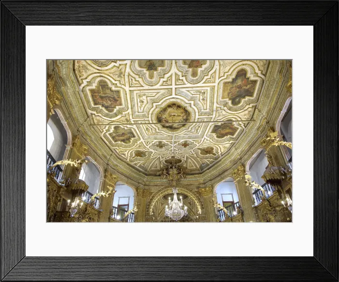 Framed Print : BRAZIL. Ouro Preto. Church Matriz Nossa Senhora do Pilar. Colonial baroque. Architecture. - Rafa Perez / Iberfoto / Everett Collection (585590)**US SALES ONLY**