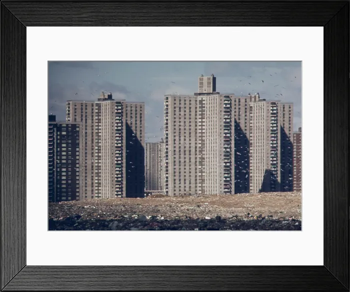 Framed Print : Co-op City located Bronx Borough of New York City is one of the largest apartment complexes in the world