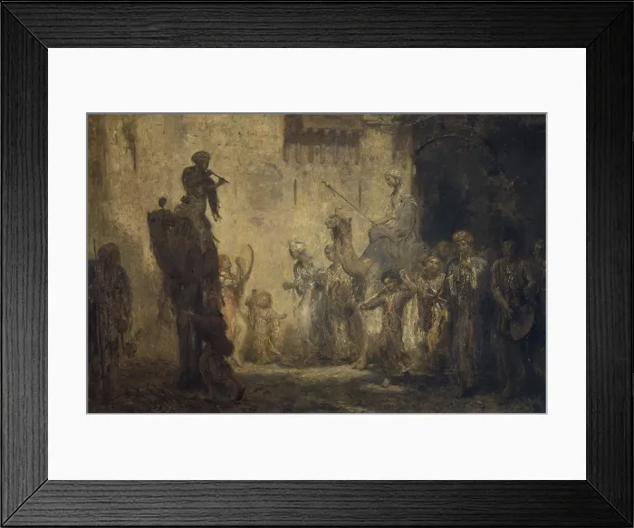 Framed Print : Oriental Wedding, by Marius Bauer, 1911, Dutch oil painting on canvas