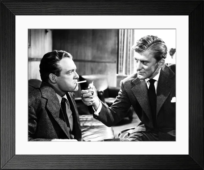 Framed Print : THE STRANGE LOVE OF MARTHA IVERS, from left, Van Heflin, Kirk Douglas, 1946