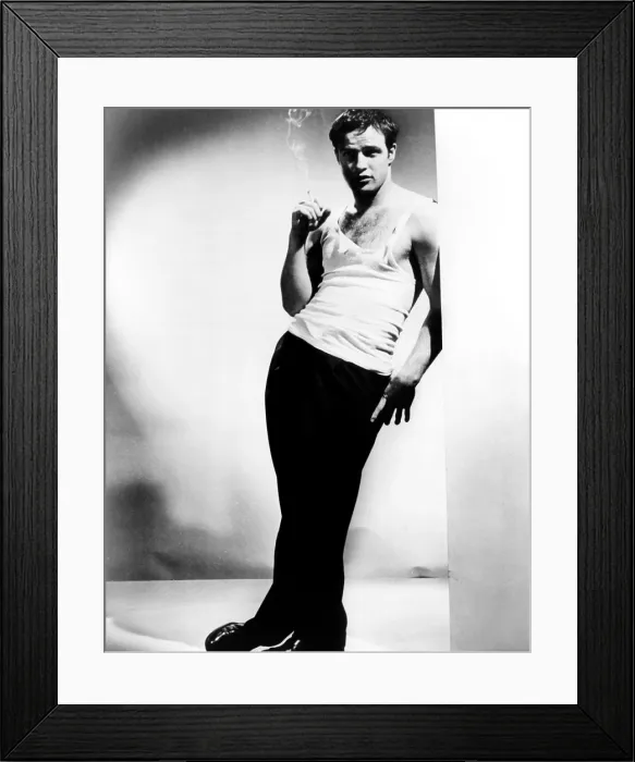Framed Print : A STREETCAR NAMED DESIRE, Marlon Brando, 1951 Framed Print : A STREETCAR NAMED DESIRE, Marlon Brando, 1951