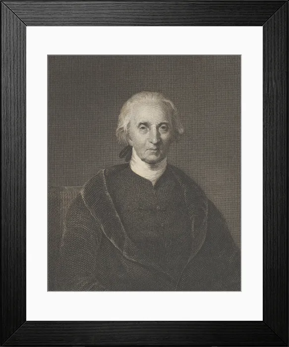 Framed Print : Charles Carroll of Carrollton a signer of the American Declaration of Independence. Carroll owned a Maryland plantation with 1000 slaves which he eventually freed