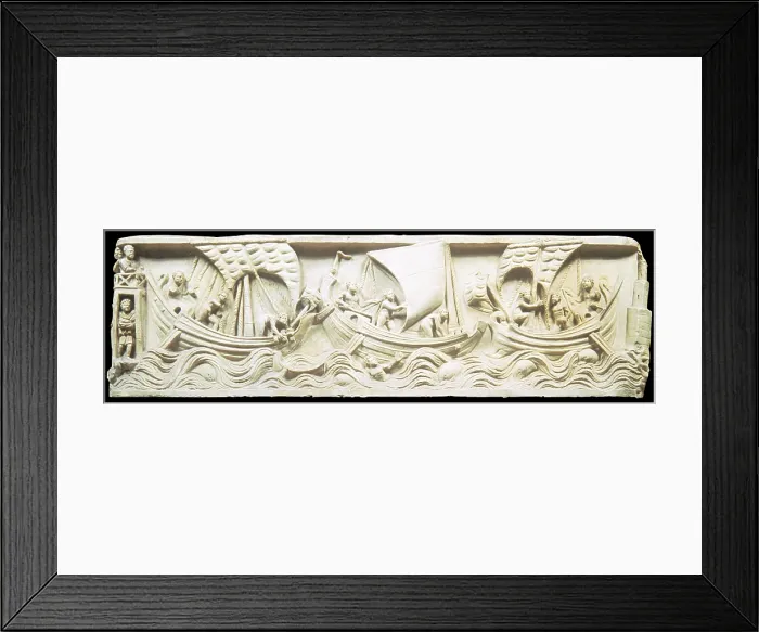 Framed Print : Sarcophagus, by Unknown Artist, 1st Century b.C. marble bas-relief - Italy, Lazio, Rome, Museum of Roman Civilization. Whole artwork view Framed Print : Sarcophagus, by Unknown Artist, 1st Century b.C. marble bas-relief - Italy, Lazio, Rome, Museum of Roman Civilization. Whole artwork view