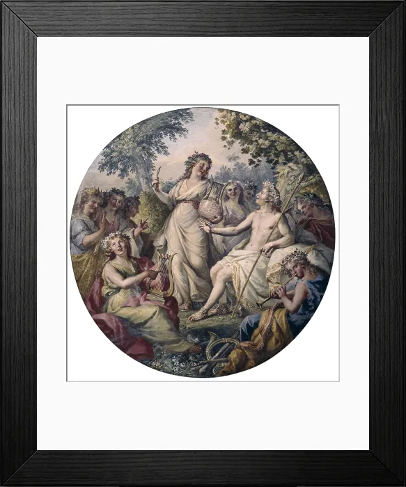Framed Print : Four Seasons, by Fedele Fischetti, 1750 - 1789 ca. 18th Century, fresco - Italy, Campania, Caserta, Royal Little House of Belvedere. Whole artwork view