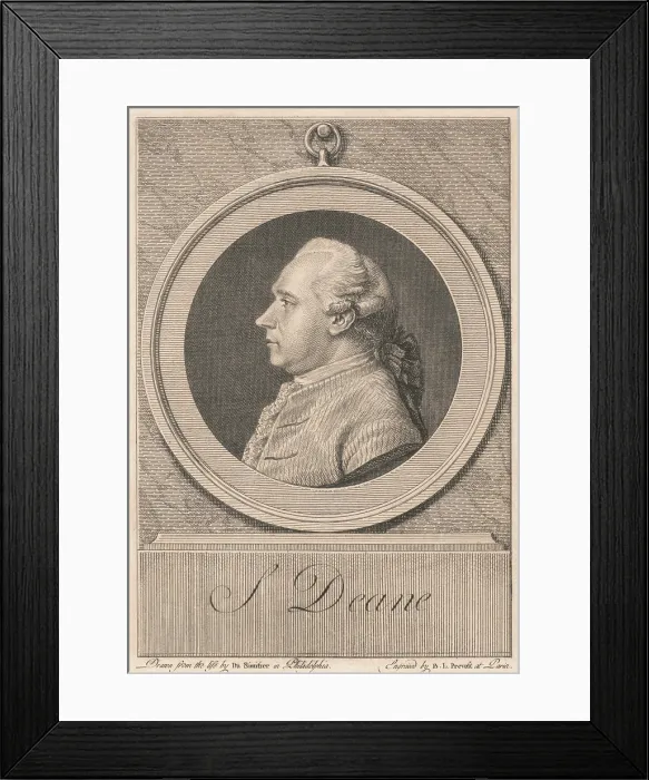 Framed Print : Silas Deane was the Continental Congresss secret diplomat in Paris to negotiate financial and military assistance from France Framed Print : Silas Deane was the Continental Congresss secret diplomat in Paris to negotiate financial and military assistance from France