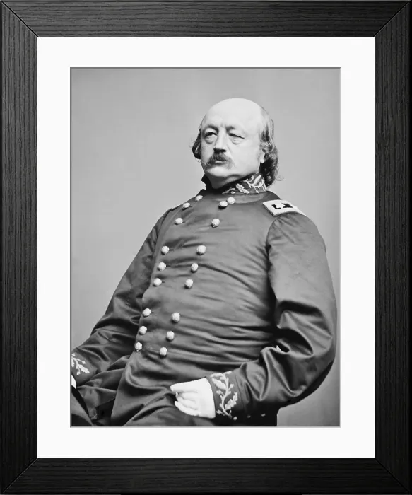Framed Print : Major General Benjamin Butler, served as a Union Army commander in the American Civil War, 1861-65