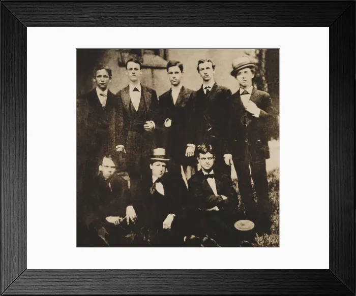 Framed Print : William Howard Taft (seated center) and classmates at the Woodward High School. Cincinnati, Ohio, 1970-1974 (BSLOC_2017_2_92) Framed Print : William Howard Taft (seated center) and classmates at the Woodward High School. Cincinnati, Ohio, 1970-1974 (BSLOC_2017_2_92)