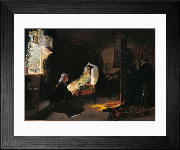 Framed Print : The Last Spring, by Michail Petrovic Klodt, 1861, 19th Century, oil on canvas, cm 71 x 100 - Russia, Moscow, State Tretjakov Gallery Framed Print : The Last Spring, by Michail Petrovic Klodt, 1861, 19th Century, oil on canvas, cm 71 x 100 - Russia, Moscow, State Tretjakov Gallery