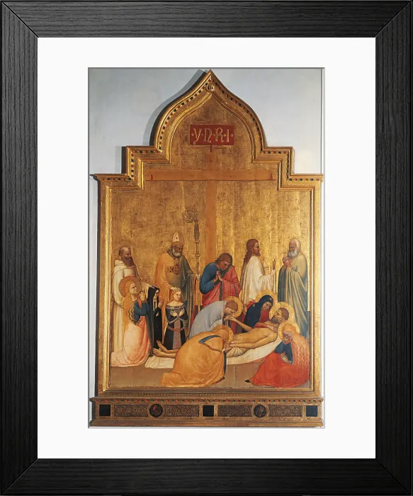 Framed Print : Lamentation over the Dead Christ (Deposition of Christ), by probably Giotto of Master Stefano known as Giottino, 1365 about, 14th Century, tempera on panel, cm 195 x 134 - Italy
