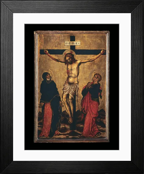Framed Print : The Crucifixion, by Lorenzo di Giacomo, about, 15th Century, - Italy, Veneto, Venice, Querini Stampalia Foundation