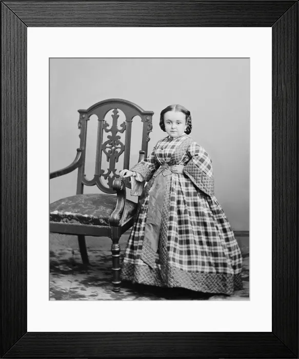 Framed Print : Lavinia Warren was born in New England in 1841, and stopped growing as a toddler