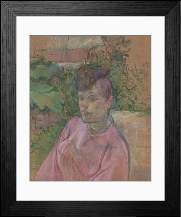 Framed Print : Woman in the Garden of Monsieur Forest, by Henri de Toulouse-Lautrec, 1889-91, Post-Impressionism