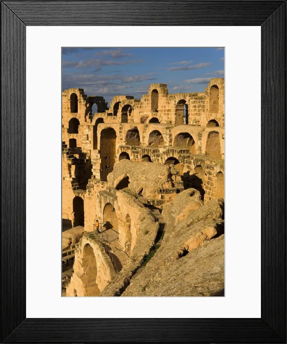 Framed Print : Amphitheatre of El Djem. 238. TUNISIA. El Djem. Roman art. Late Empire. - Lucas Vallecillos / Iberfoto / Everett Collection (583165)**US SALES ONLY**