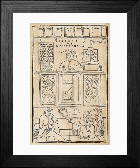 Framed Print : KETHAM, Johannes de (second half 15th century-begin 16th). German physician living in Italy at the end of the fifteenth century Framed Print : KETHAM, Johannes de (second half 15th century-begin 16th). German physician living in Italy at the end of the fifteenth century