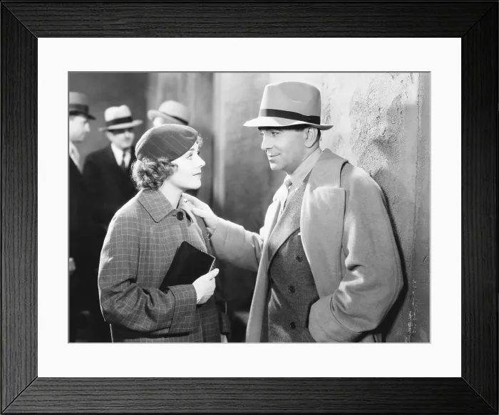 Framed Print : GO INTO YOUR DANCE, from left, Ruby Keeler, Al Jolson, 1935