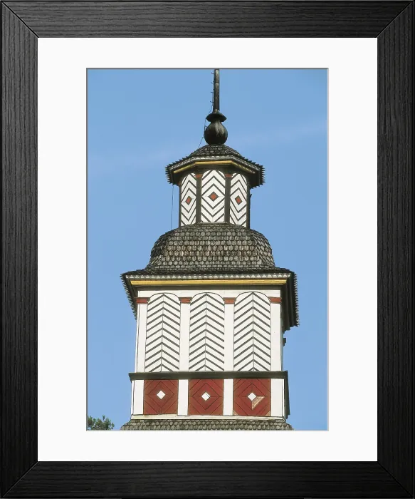 Framed Print : FINLAND. WESTERN FINLAND. PetAjAvesi. Bell tower of the rural church, built in 1821 by Erkki LeppAnen. - Iberfoto / Everett Collection (581706)**US SALES ONLY**