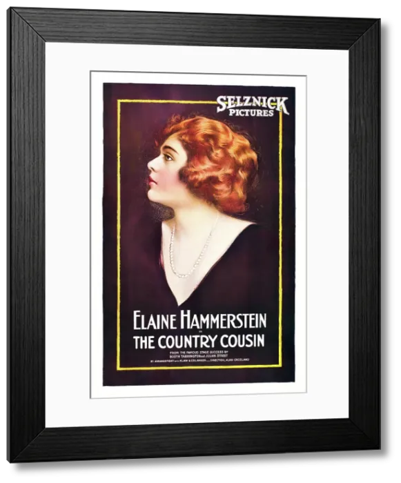 Framed Print : THE COUNTRY COUSIN, Elaine Hammerstein, 1919