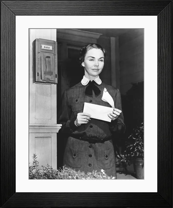 Framed Print : GOOD MORNING, MISS DOVE, Jennifer Jones, 1955, TM and copyright 20th Century Fox Film Corp. All rights reserved. Courtesy: Everett Collection