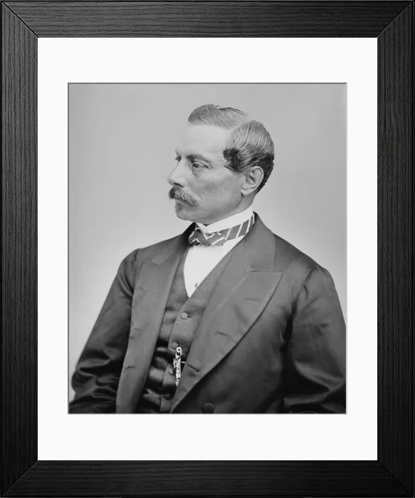 Framed Print : Confederate General Pierre Gustave Toutant-Beauregard in civilian clothes Framed Print : Confederate General Pierre Gustave Toutant-Beauregard in civilian clothes