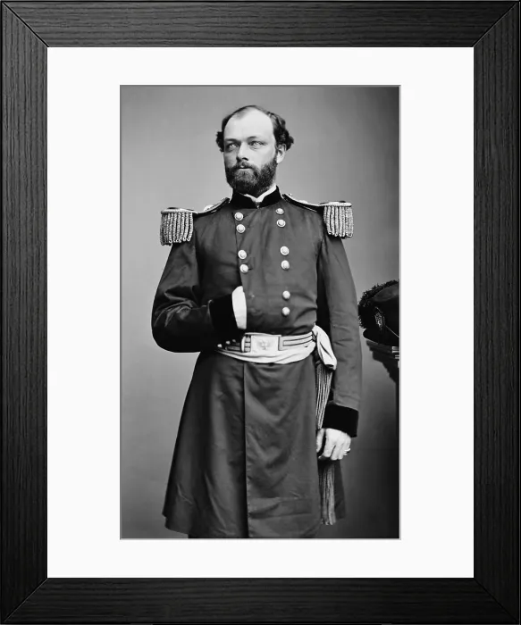 Framed Print : Major General Quincy Adams Gillmore was a Union Army engineer and artillery specialist during the US Civil War Framed Print : Major General Quincy Adams Gillmore was a Union Army engineer and artillery specialist during the US Civil War