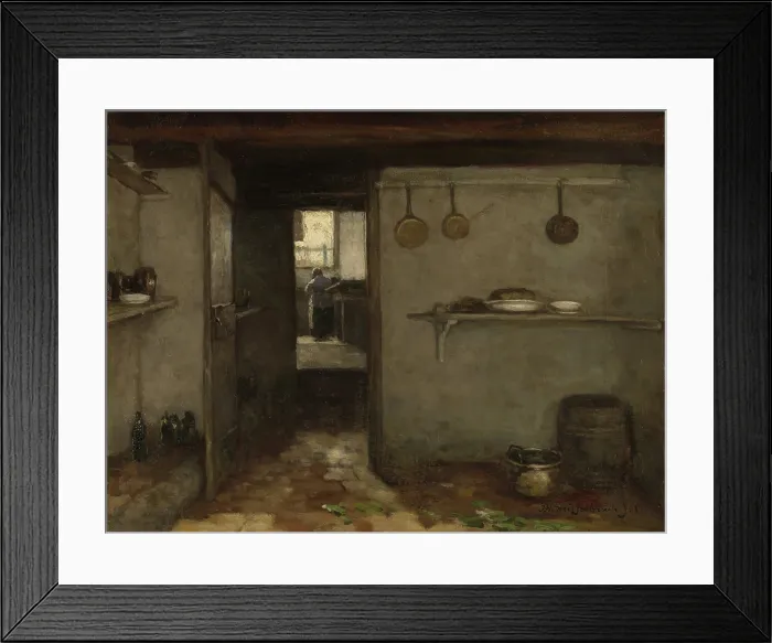 Framed Print : Cellar of the Artist's Home in The Hague, by Johan Hendrik Weissenbruch, 1888. Dutch oil painting on canvas Framed Print : Cellar of the Artist's Home in The Hague, by Johan Hendrik Weissenbruch, 1888. Dutch oil painting on canvas