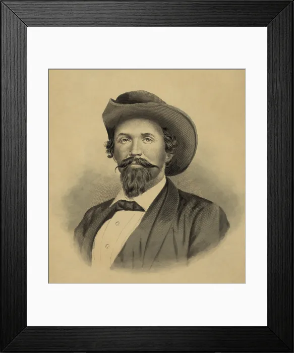 Framed Print : Confederate General, John Hunt Morgan, c. 1864