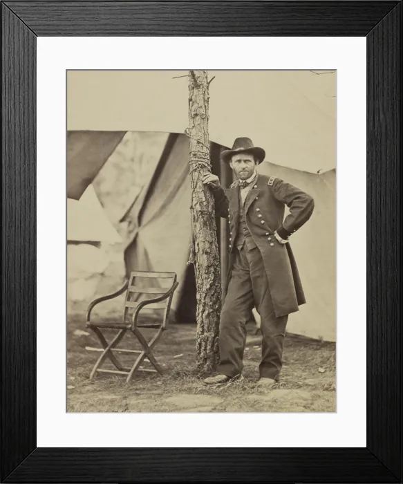 Framed Print : General Ulysses Grant, at his City Point Headquarters, Virginia