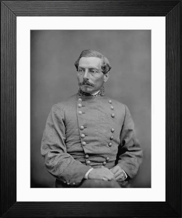 Framed Print : Confederate General Pierre Gustave Toutant-Beauregard commanded the shelling of Fort Sumter on April 12-13, 1861