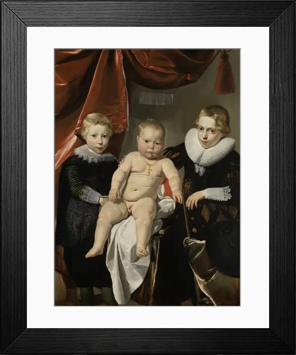 Framed Print : Group Portrait of Three Brothers, by Thomas de Keyser, c. 1627-32, Dutch painting, oil on panel. Group portrait of three brothers, named Hendrick, John and Simon Framed Print : Group Portrait of Three Brothers, by Thomas de Keyser, c. 1627-32, Dutch painting, oil on panel. Group portrait of three brothers, named Hendrick, John and Simon