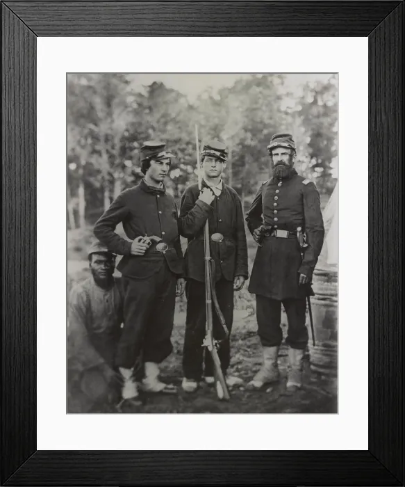 Framed Print : Lt. Parker and 4th Michigan soldiers served in the Civil Wars Eastern campaigns from the Battle of Bull Run to Cold Harbor