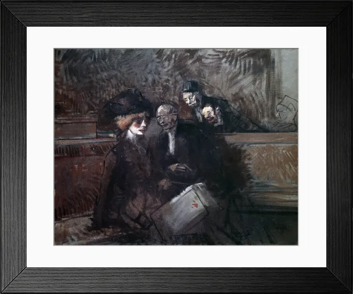 Framed Print : Scene in a Court (Une sc ne de tribunal), by Jean-Louis Forain, 19th - 20th Century, oil on canvas - Italy, Lombardy, Milan, Civic Collection of Modern Art - GAM Framed Print : Scene in a Court (Une sc ne de tribunal), by Jean-Louis Forain, 19th - 20th Century, oil on canvas - Italy, Lombardy, Milan, Civic Collection of Modern Art - GAM