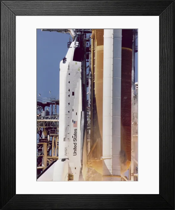 Framed Print : Space shuttle Challenger disaster Framed Print : Space shuttle Challenger disaster