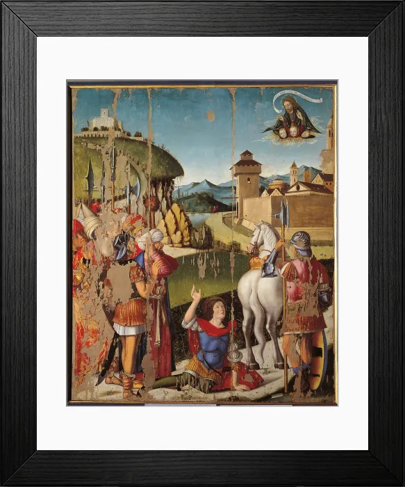 Framed Print : Conversion of Saint Paul, by Filippo Mazzola, 15th Century, - Italy, Emilia Romagna, Parma, National Gallery. All Framed Print : Conversion of Saint Paul, by Filippo Mazzola, 15th Century, - Italy, Emilia Romagna, Parma, National Gallery. All